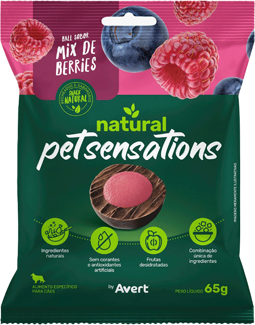 Bifinho Pet Sensations para Cães sabor Mix de Berries - 65 g