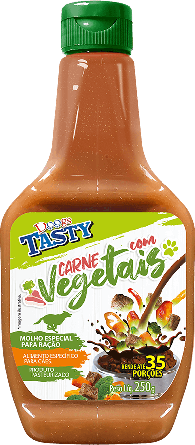 Molho Doogs Tasty para Cães Adultos Sabor Carne com Vegetais - 250 g