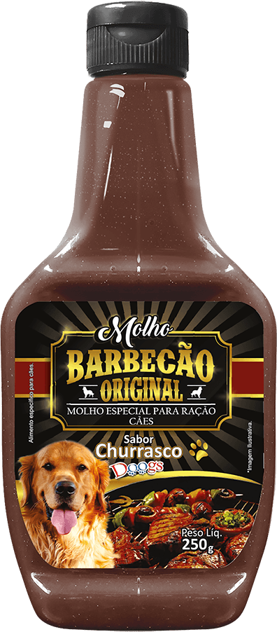 Molho Doogs BARBECÃO para Cães Adultos Sabor Carne - 250 g