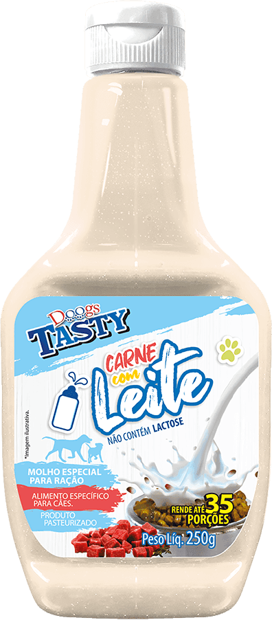 Molho Doogs Tasty para Cães Filhotes Sabor Carne e Leite - 250 g