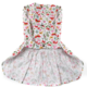 Vestido Bichinho Chic Borboletas para Cães e Gatos Bege