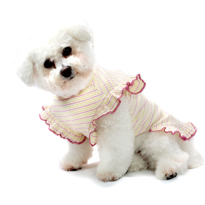 Vestido Bichinho Chic Encanto para Cães e Gatos Roxo