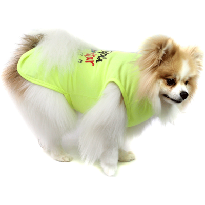 Camiseta Bichinho Chic Rock Star para Cães e Gatos Amarelo