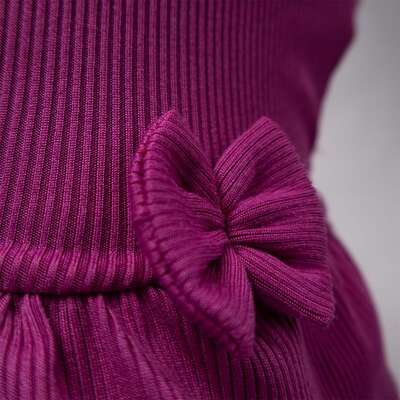 Vestido Fábrica Pet Canelado para Cães e Gatos Violeta