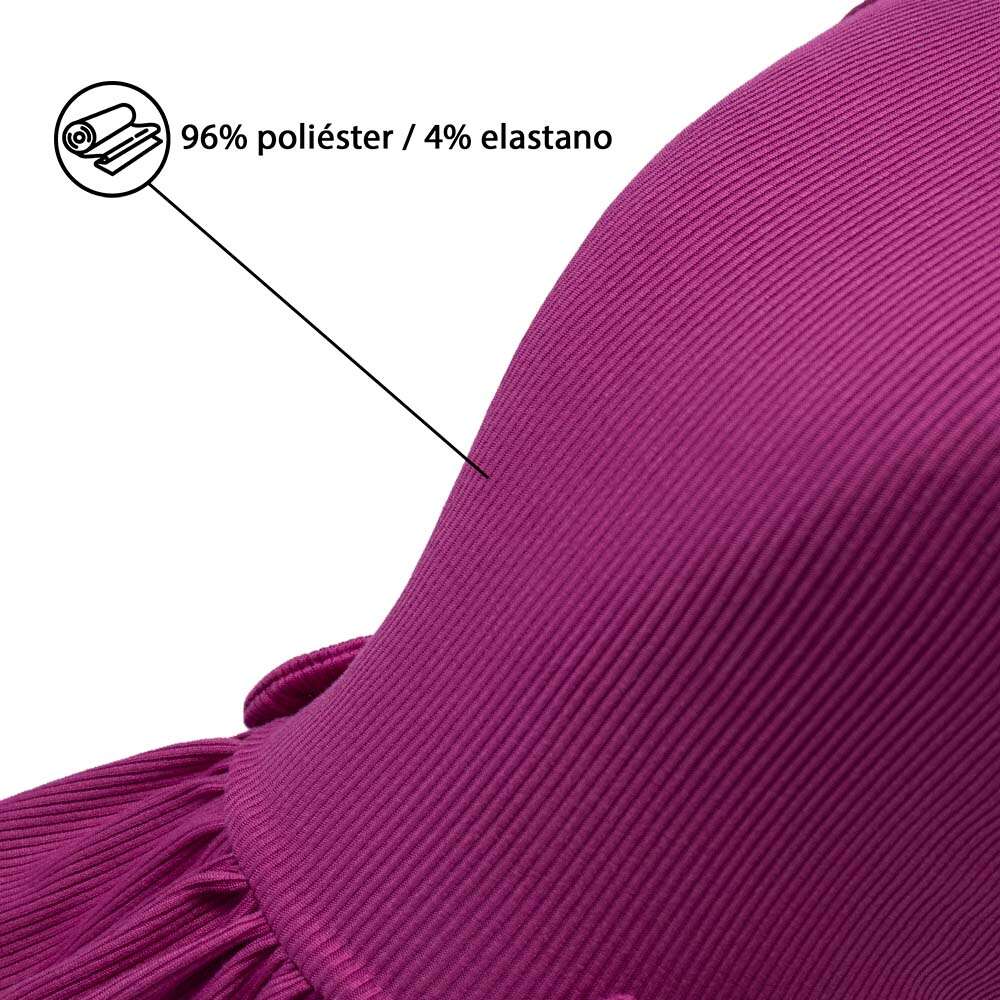 Vestido Fábrica Pet Canelado para Cães e Gatos Violeta - Tam. GG