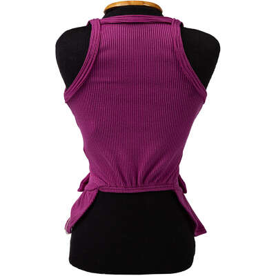 Vestido Fábrica Pet Canelado para Cães e Gatos Violeta