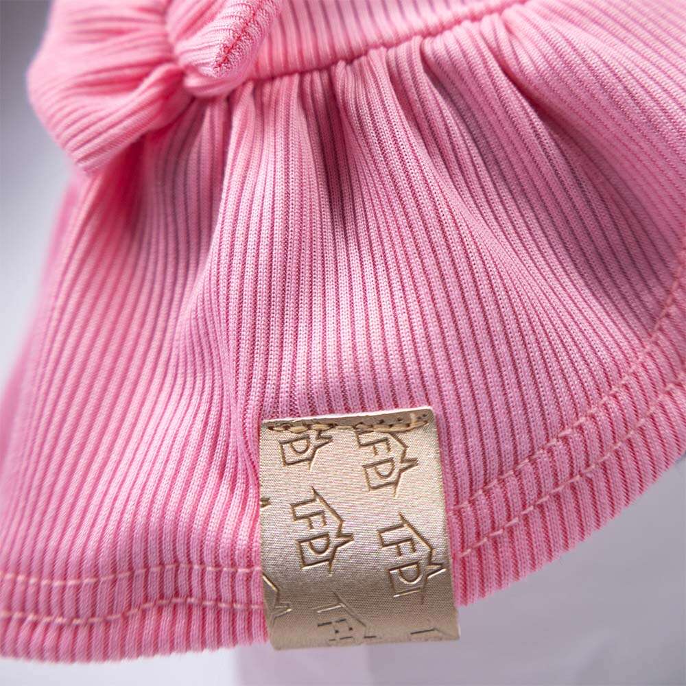 Vestido Fábrica Pet Canelado para Cães e Gatos Rosa - Tam. P