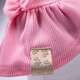 Vestido Fábrica Pet Canelado para Cães e Gatos Rosa”