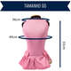 Vestido Fábrica Pet Canelado para Cães e Gatos Rosa