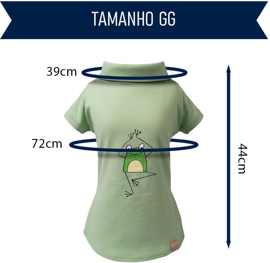 Polo Fábrica Pet Sapo para Cães e Gatos Verde - Tam. GG