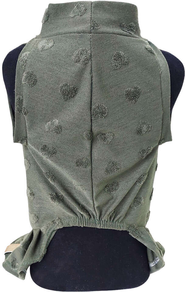 Vestido Fábrica Pet Coração para Cães e Gatos Verde - Tam. GG