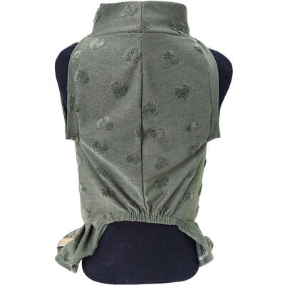 Vestido Fábrica Pet Coração para Cães e Gatos Verde”
