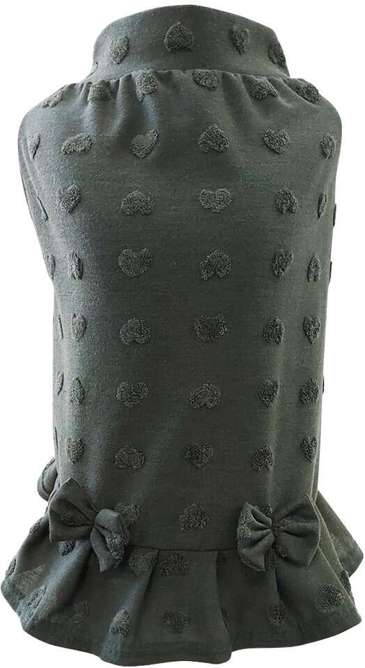 Vestido Fábrica Pet Coração para Cães e Gatos Verde - Tam. GG