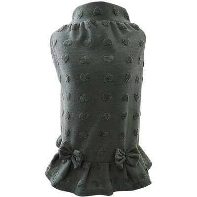Vestido Fábrica Pet Coração para Cães e Gatos Verde”