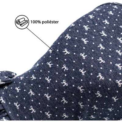 Vestido Fábrica Pet Laço para Cães e Gatos Azul