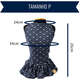 Vestido Fábrica Pet Laço para Cães e Gatos Azul