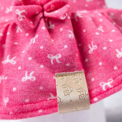 Vestido Fábrica Pet Laço para Cães e Gatos Rosa
