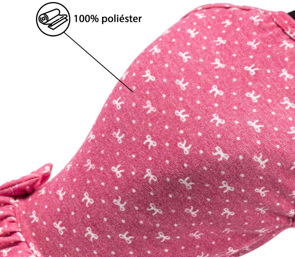 Vestido Fábrica Pet Laço para Cães e Gatos Rosa - Tam. P