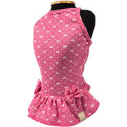 Vestido Fábrica Pet Laço para Cães e Gatos Rosa - Tam. M