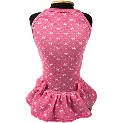 Vestido Fábrica Pet Laço para Cães e Gatos Rosa