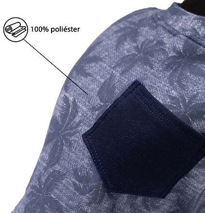 Blusa Gola Careca Fábrica Pet Estampada para Cães e Gatos Azul - Tam. G
