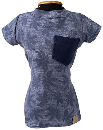 Blusa Gola Careca Fábrica Pet Estampada para Cães e Gatos Azul - Tam. G