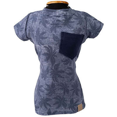 Blusa Gola Careca Fábrica Pet Estampada para Cães e Gatos Azul