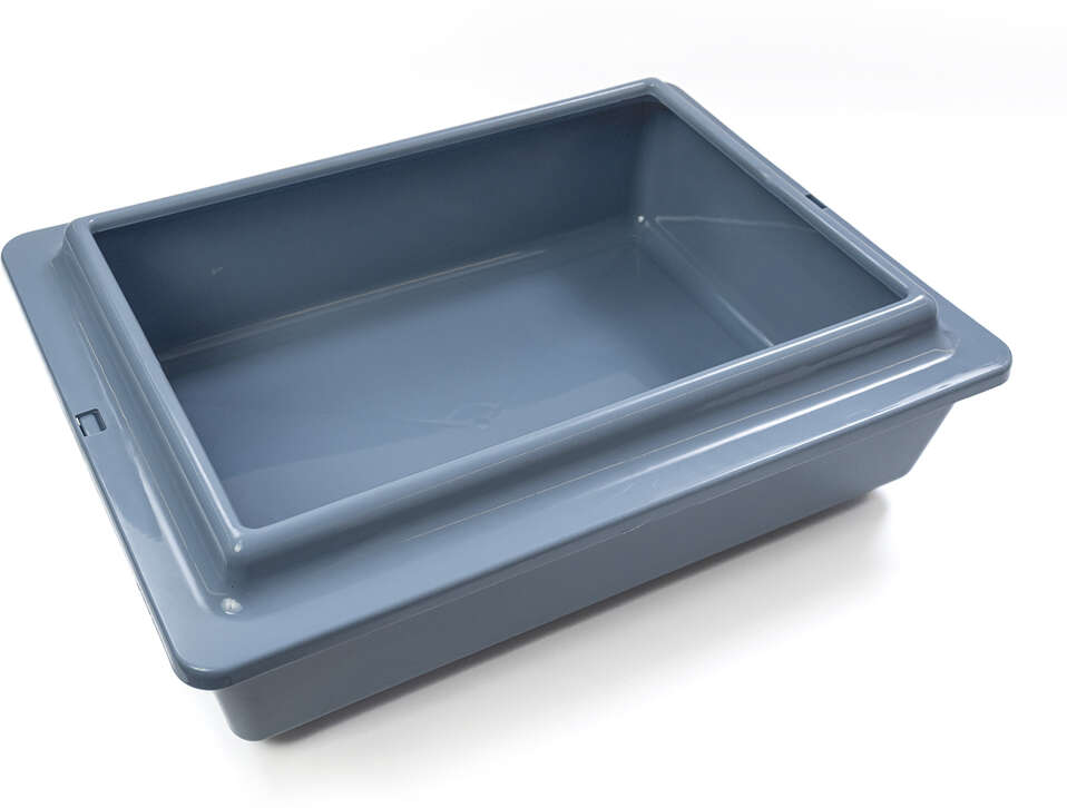 Bandeja Higiênica São Pet com Borda Azul para Gatos - Tam. Único