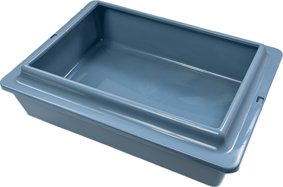 Bandeja Higiênica São Pet com Borda Azul para Gatos - Tam. Único