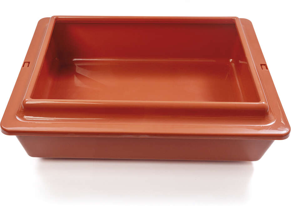 Bandeja Higiênica São Pet com Borda Terracota para Gatos - Tam. Único