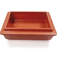 Bandeja Higiênica São Pet com Borda Terracota para Gatos - Tam. Único