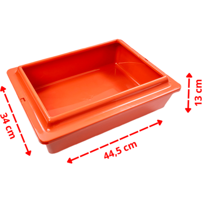 Bandeja Higiênica São Pet com Borda Terracota para Gatos