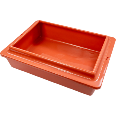 Bandeja Higiênica São Pet com Borda Terracota para Gatos