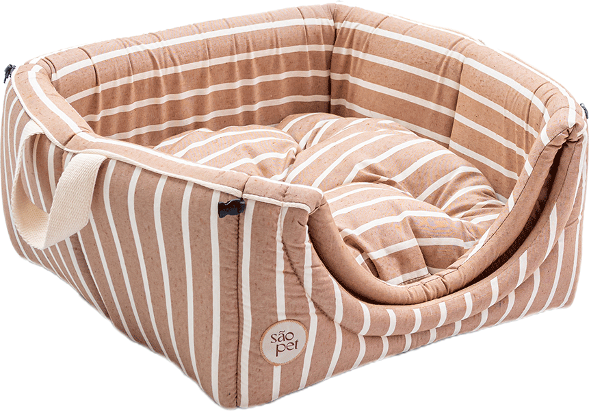 Cama Iglu São Pet Toca Sancho Bege para Cães e Gatos - Tam. G