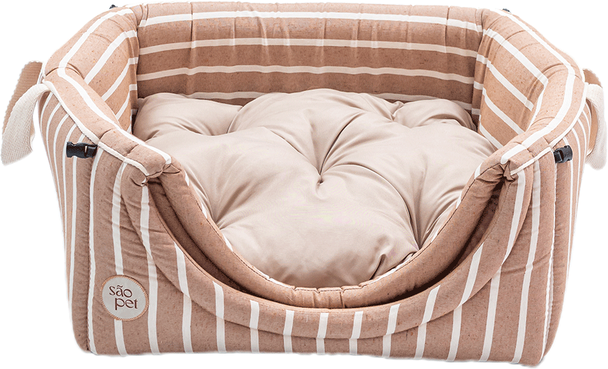 Cama Iglu São Pet Toca Sancho Bege para Cães e Gatos - Tam. G