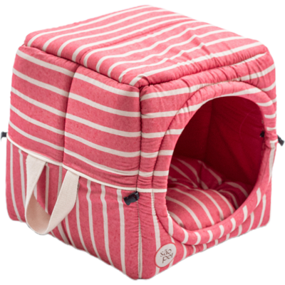 Cama Iglu São Pet Toca Sancho Vermelha para Cães e Gatos