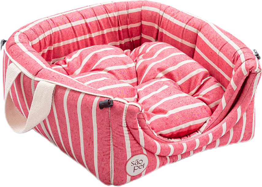 Cama Iglu São Pet Toca Sancho Vermelha para Cães e Gatos - Tam. M