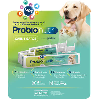 Suplemento Alimentar Probionutri Alinutri para Cães e Gatos