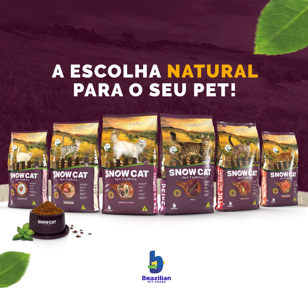 Ração Seca Snow Cat Peru com Maçã para Gatos Castrados - 20Kg