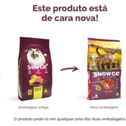 Ração Seca Snow Cat Carne com Abacaxi para Gatos - 1Kg