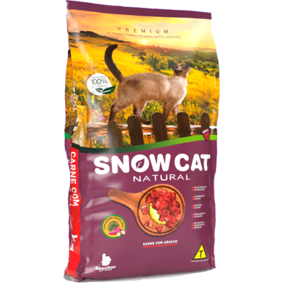 Ração Seca Snow Cat Carne com Abacaxi para Gatos