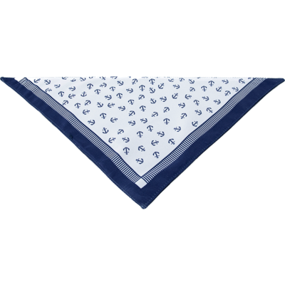 Bandana São Pet Ancora para Cães e Gatos Azul