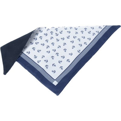 Bandana São Pet Ancora para Cães e Gatos Azul