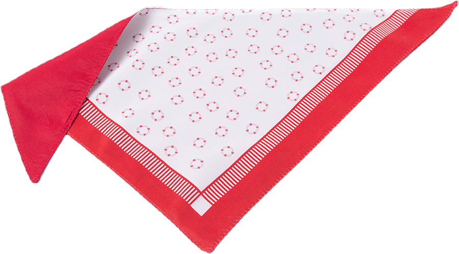 Bandana São Pet Boia para Cães e Gatos Vermelha - Tam. P