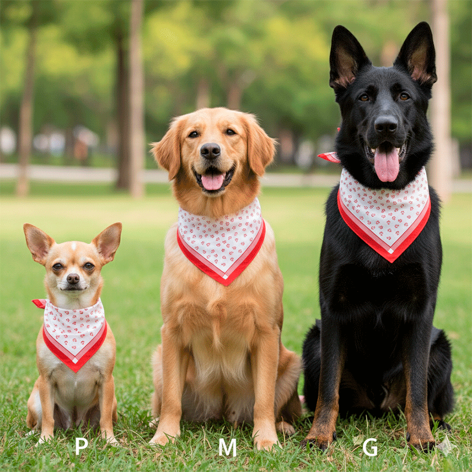 Bandana São Pet Boia para Cães e Gatos Vermelha - Tam. P