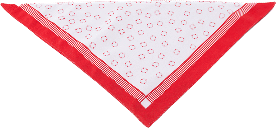 Bandana São Pet Boia para Cães e Gatos Vermelha - Tam. P