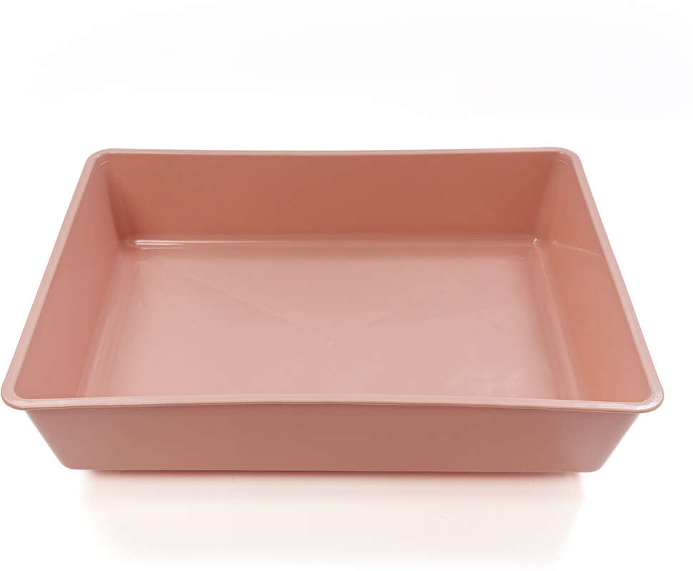 Bandeja Higiênica São Pet sem Borda Rosé para Gatos - Tam. Único