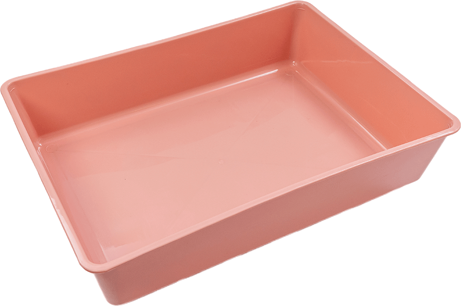 Bandeja Higiênica São Pet sem Borda Rosé para Gatos - Tam. Único