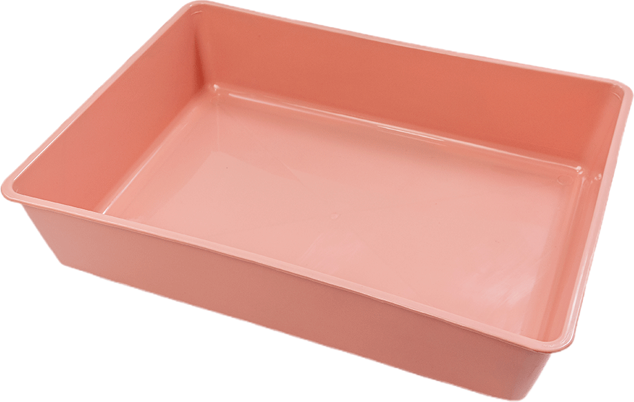 Bandeja Higiênica São Pet sem Borda Rosé para Gatos - Tam. Único
