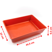 Bandeja Higiênica São Pet sem Borda Terracota para Gatos - Tam. Único